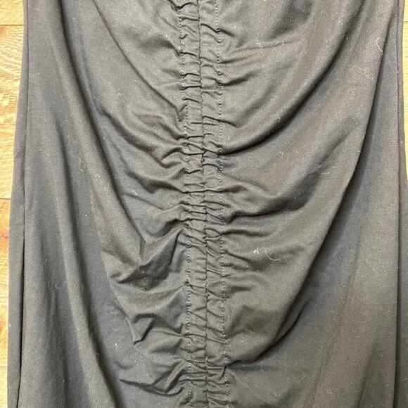 Revolve Superdown Yasmine Ruched Tie Dress In Black Stretch Size XXS NWT - Picture 6 of 8